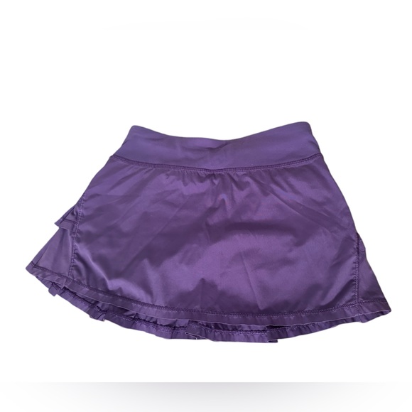 Ivivva by Lululemon Set The Pace Pleated Ruffle Girls’ Skort - Picture 2 of 7